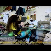 manda bear smash - farting on a chair