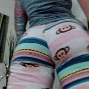 goddess green eyed asshole worship monkey pj pants to nude