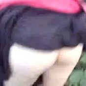 cute english couple - spreading arse in the park