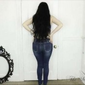 m - tight blue jeans farts farting pawg magdalena ass butt in your face pov
