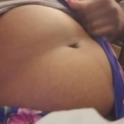 ebony big belly farts in bed