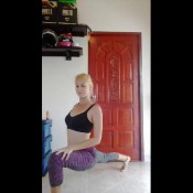 flexible girl peeing and wetting herself in yoga pants missanja