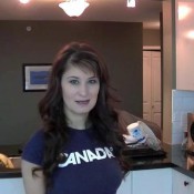 shitting in a canadian tshirt ariel black