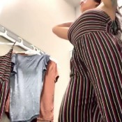 fitting room pee desperation drea_xoxo