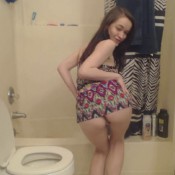 cute girl pooping - serenity rayne