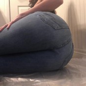 jeans laying side ways poop tina amazon glamazon