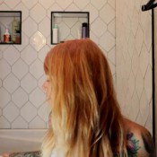 classyngassy first tub poop in the new casa!