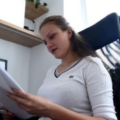 czech soles - boss`s sexy daughter gets office foot worship