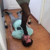 goddess enola fischer - foot gagging mistress pantyhose