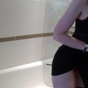 ass tease in short black dress ass princess
