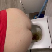 messy cleaning of my ass in toiletmessycleaningofmyassintoiletyourfantasy6190