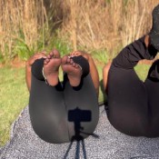 2 big ebony gassy asses doing yoga hd realqueenmelanin