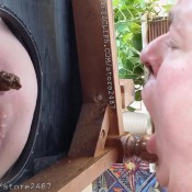 feeding my toilet slave bastiennes butt butter