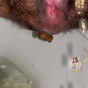 sarcastics3x creamy hairy cunt pee and a sloppy poo a trio for a delicious meal what do you think-