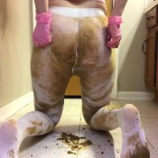 gwenyt - foot fetish in dirty pantyhose