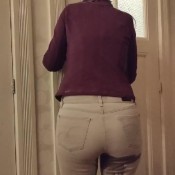 soiled tight jeans desperately begging for the toilet, pissing and shitting myself, getting uncontrollably horny and cumming hard kitty skatt
