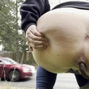 sammieonthepenis almost got cught dropping a deuce outside