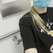 Amy_farts Public Restroom Fart