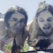 Xlilyflowersx Lily And Lilly Peeing On The Windshield At The Parking Lot