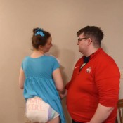 Mariaabdl Daddy Gives Me A Big Diaper Spanking In My Space Buns Mary Janes And Ruffled Socks