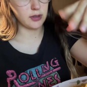 Ameliafetishh Eating Pasta