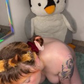 Kinkylilqt Anal Fuck Messy Marshmellow Diaper Enema