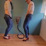 Nerdy_faery Nerdy Faery Seeing Double At The Urinal