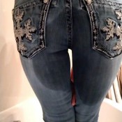 seductivewifey first pee of the day jeans desperation