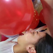Newcomer Slave Face Farted Between Balloons Karinacruel Karina Cruel